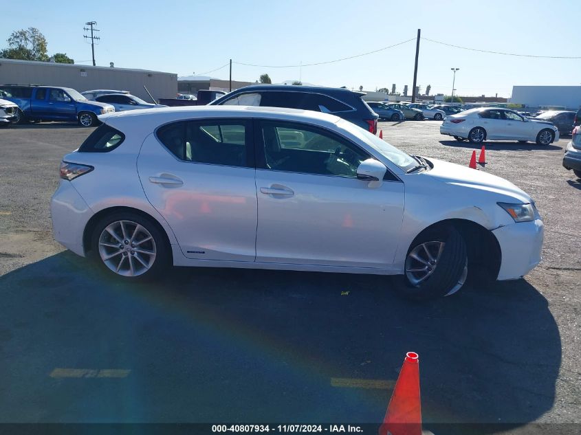 2012 Lexus Ct 200H Premium VIN: JTHKD5BH4C2068242 Lot: 40807934