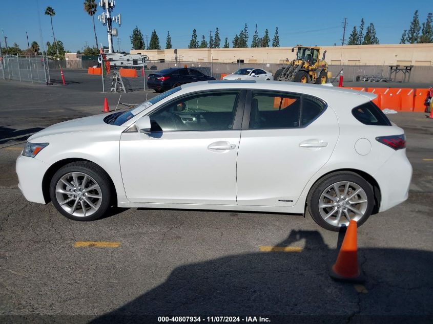 2012 Lexus Ct 200H Premium VIN: JTHKD5BH4C2068242 Lot: 40807934