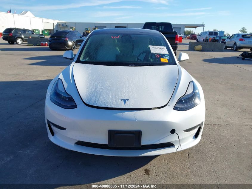 2022 Tesla Model 3 Rear-Wheel Drive VIN: 5YJ3E1EAXNF330727 Lot: 40808035