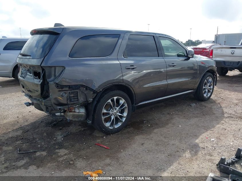 2019 Dodge Durango Gt Plus Rwd VIN: 1C4RDHDG6KC721426 Lot: 40808094