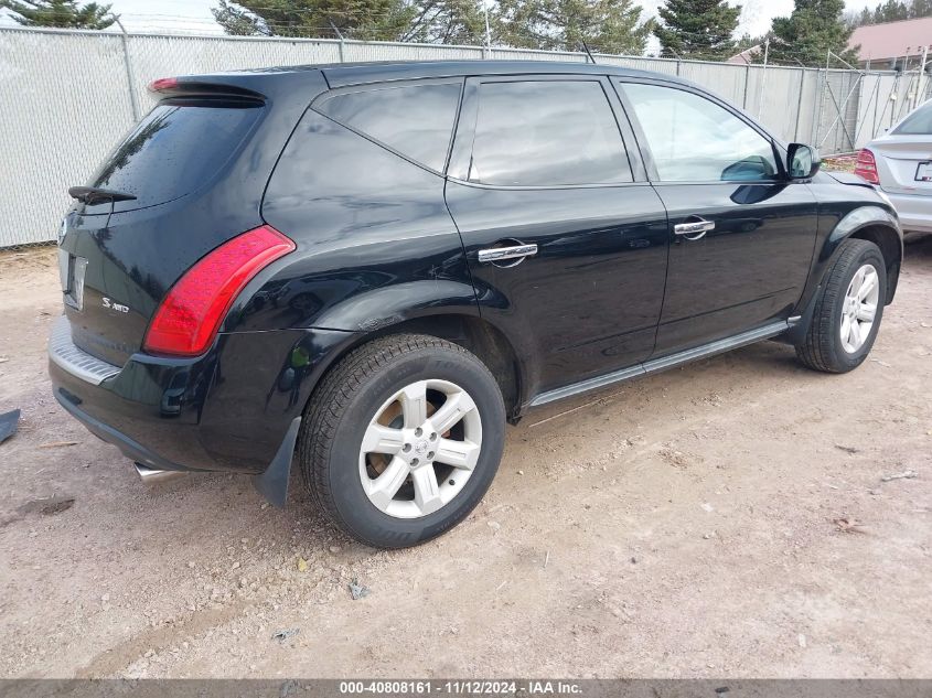 2006 Nissan Murano S VIN: JN8AZ08W36W537295 Lot: 40808161