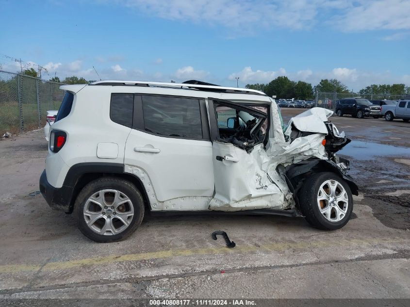 2017 Jeep Renegade Limited 4X4 VIN: ZACCJBDB6HPF81575 Lot: 40808177