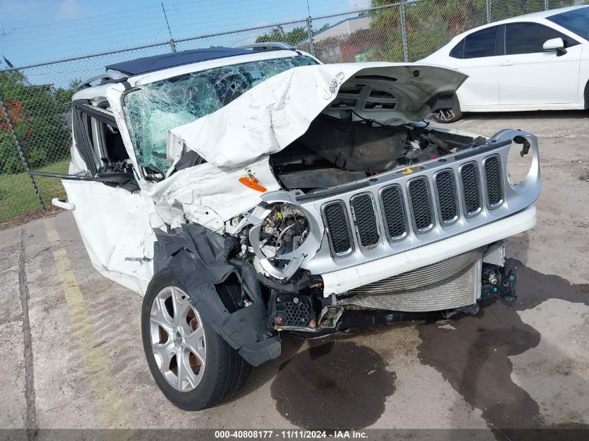 2017 Jeep Renegade Limited 4X4 VIN: ZACCJBDB6HPF81575 Lot: 40808177