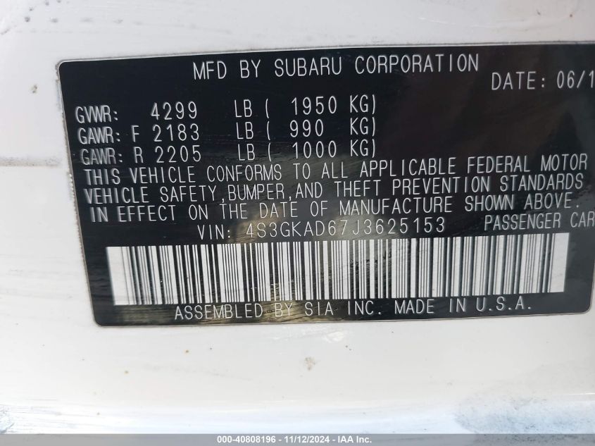 2018 SUBARU IMPREZA 2.0I PREMIUM - 4S3GKAD67J3625153