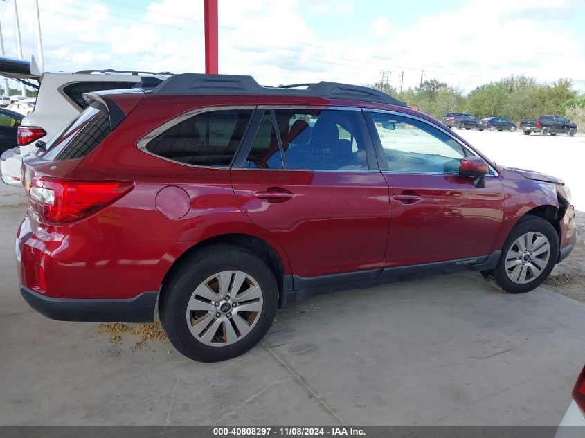 2016 Subaru Outback 2.5I Premium VIN: 4S4BSACC7G3300136 Lot: 40808297