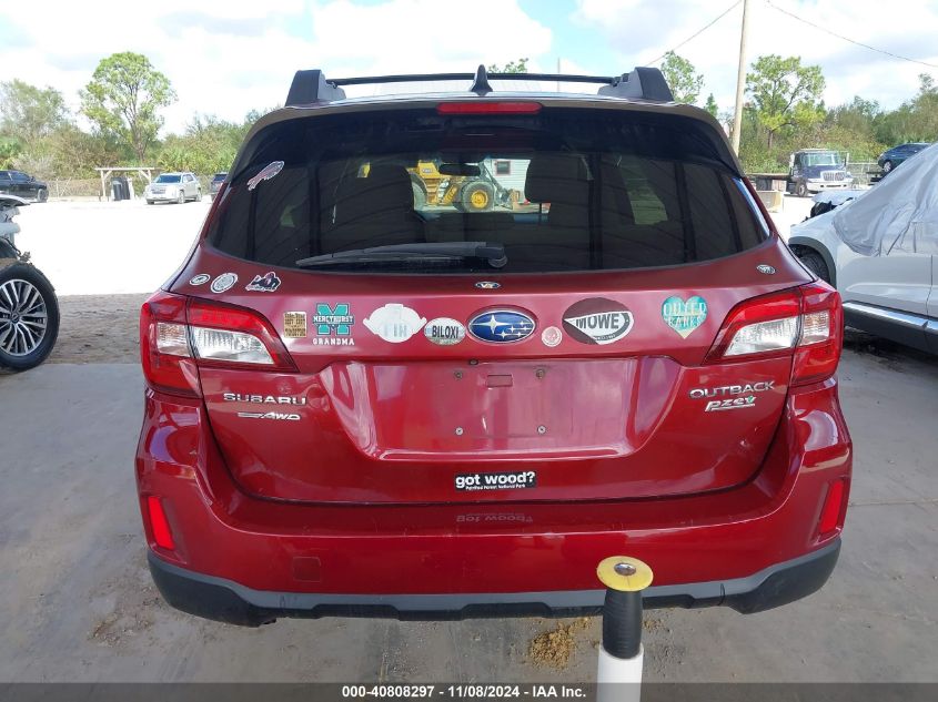 2016 Subaru Outback 2.5I Premium VIN: 4S4BSACC7G3300136 Lot: 40808297