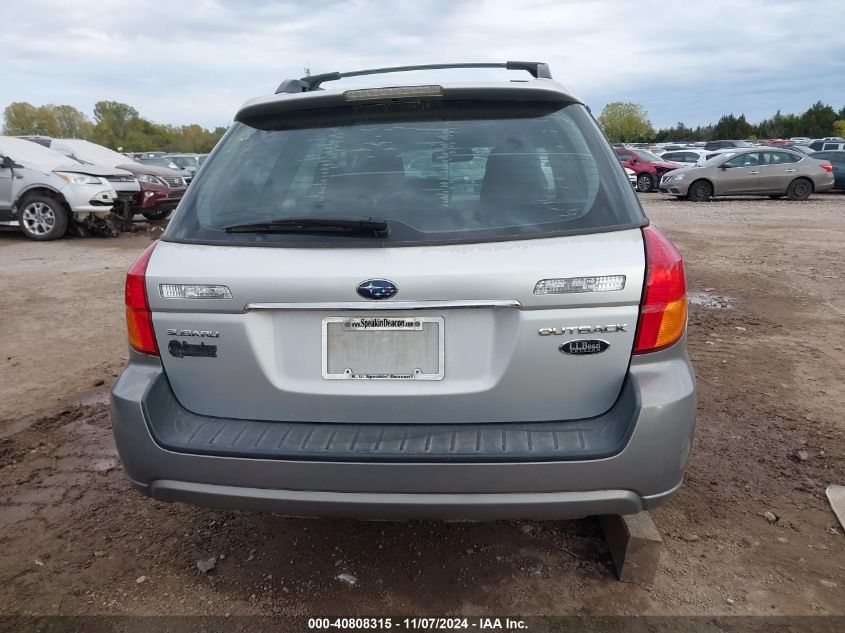 2007 Subaru Outback 3.0R L.l. Bean Edition VIN: 4S4BP86C374308962 Lot: 40808315