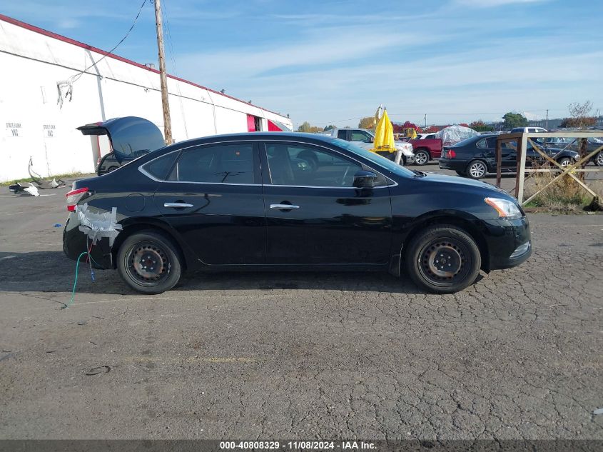 2015 Nissan Sentra S VIN: 3N1AB7AP2FY338262 Lot: 40808329