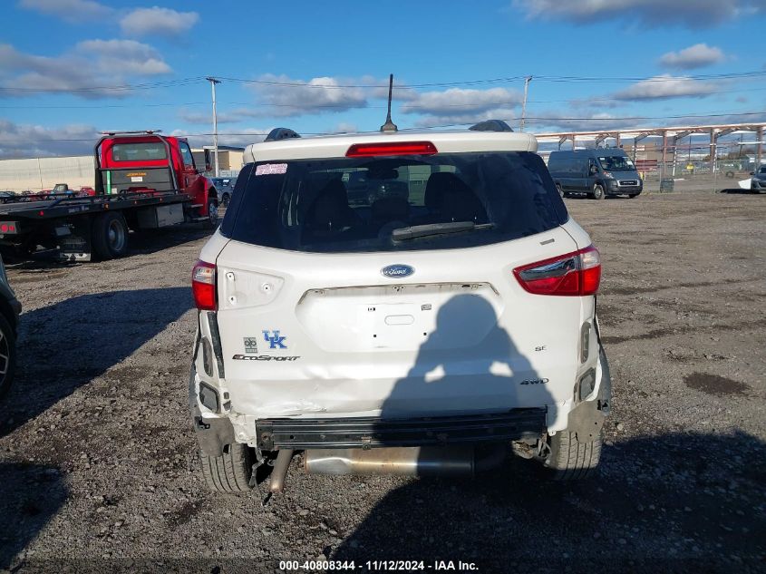 2019 Ford Ecosport Se VIN: MAJ6S3GLXKC268471 Lot: 40808344