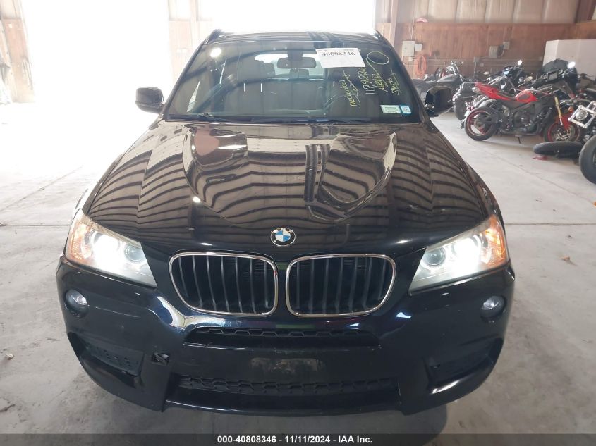 2013 BMW X3 xDrive28I VIN: 5UXWX9C52D0A09372 Lot: 40808346