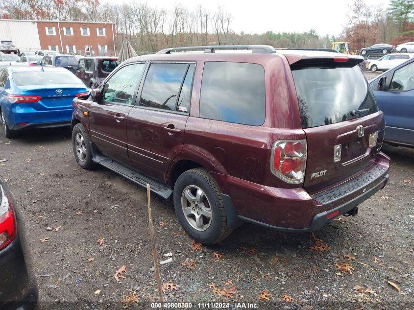 2007 Honda Pilot Ex VIN: 2HKYF18457H526118 Lot: 40808380