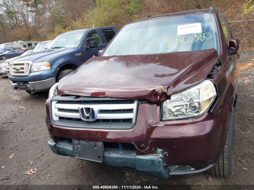 2007 Honda Pilot Ex VIN: 2HKYF18457H526118 Lot: 40808380