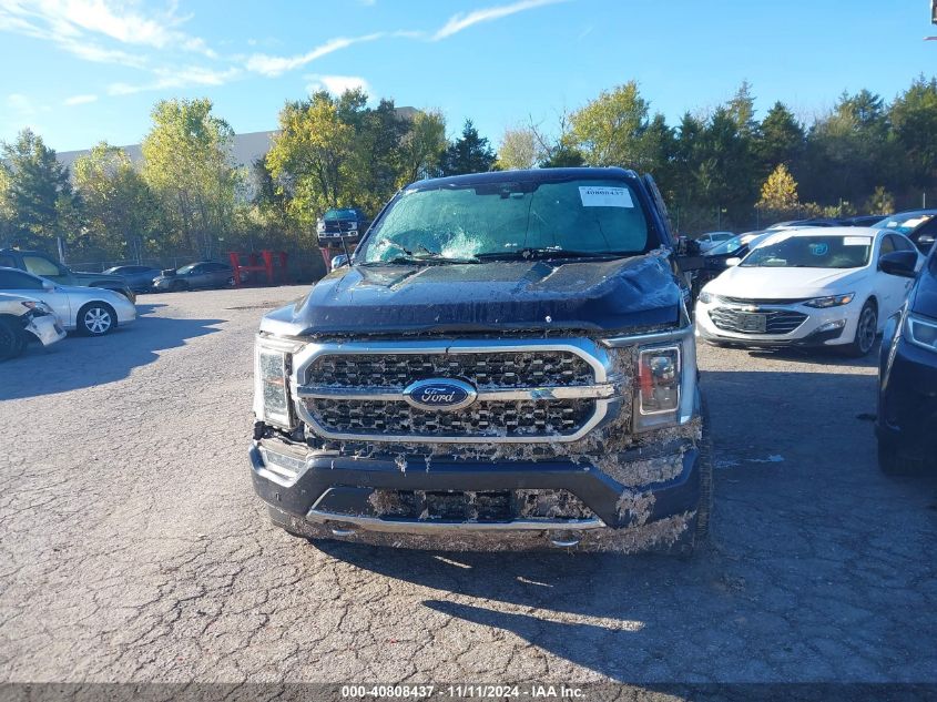 2021 FORD F-150 PLATINUM - 1FTFW1E81MFB53826