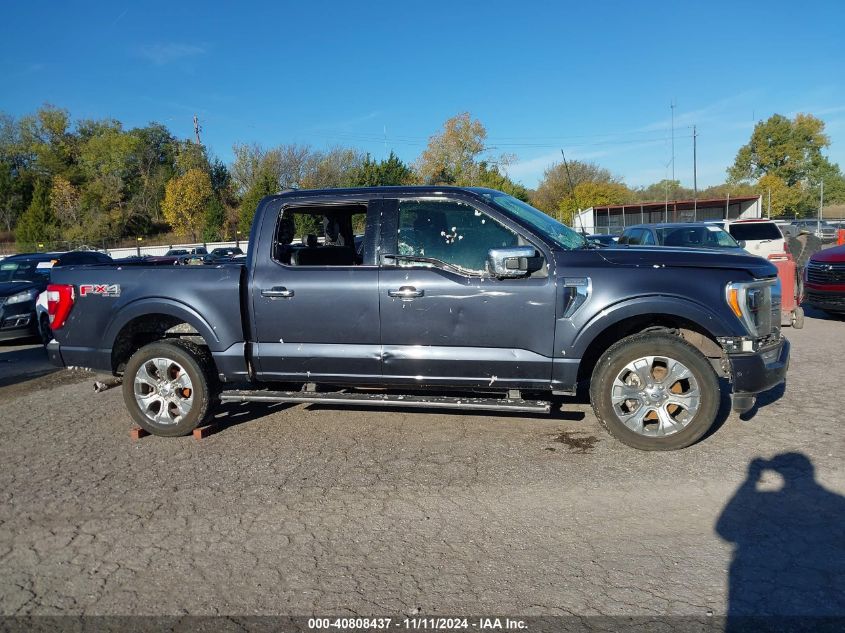 2021 FORD F-150 PLATINUM - 1FTFW1E81MFB53826