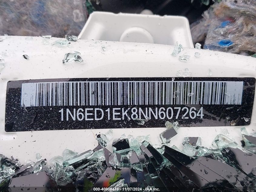 2022 Nissan Frontier S 4X4 VIN: 1N6ED1EK8NN607264 Lot: 40808473