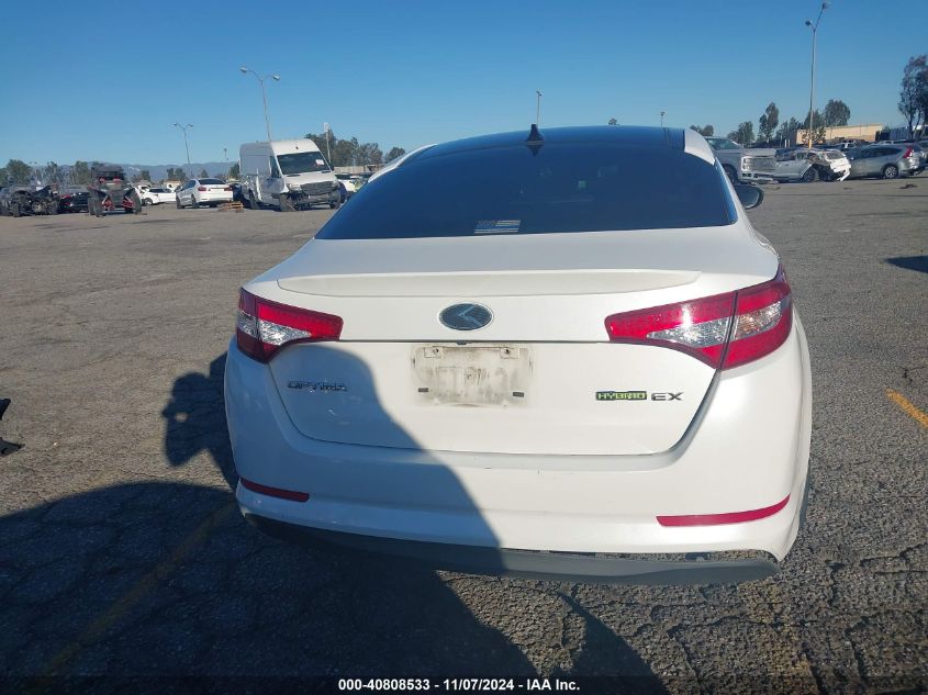 2013 Kia Optima Hybrid Ex VIN: KNAGM4AD1D5058958 Lot: 40808533