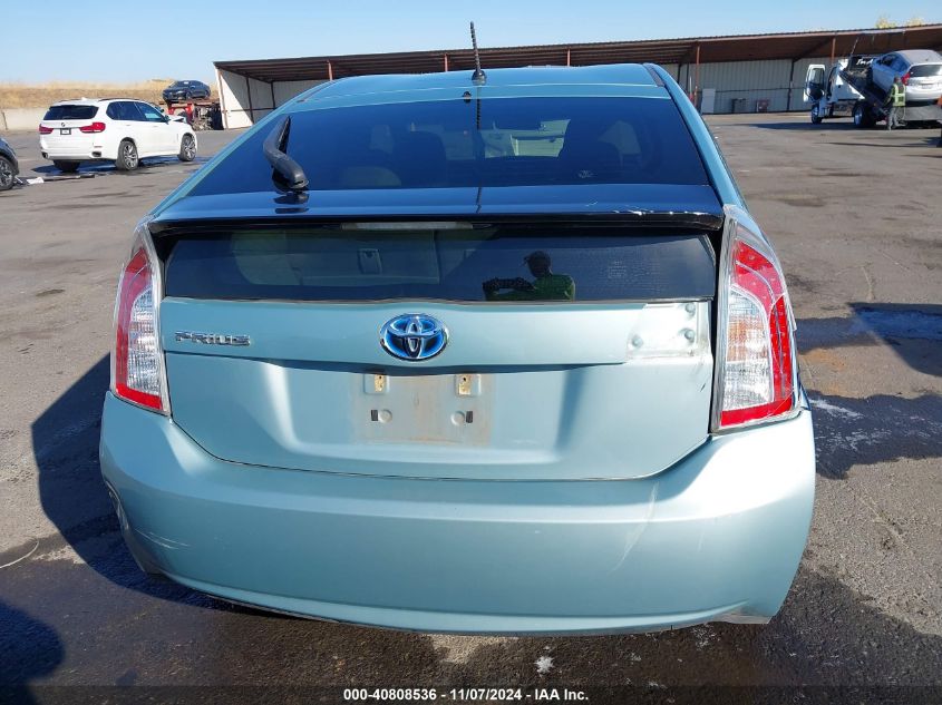 2013 Toyota Prius Two VIN: JTDKN3DU5D5599981 Lot: 40808536