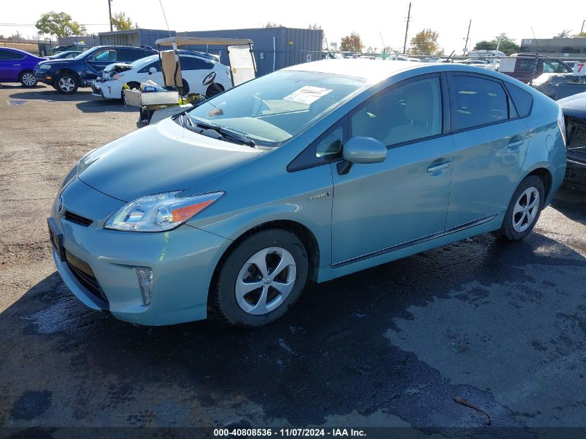 2013 Toyota Prius Two VIN: JTDKN3DU5D5599981 Lot: 40808536