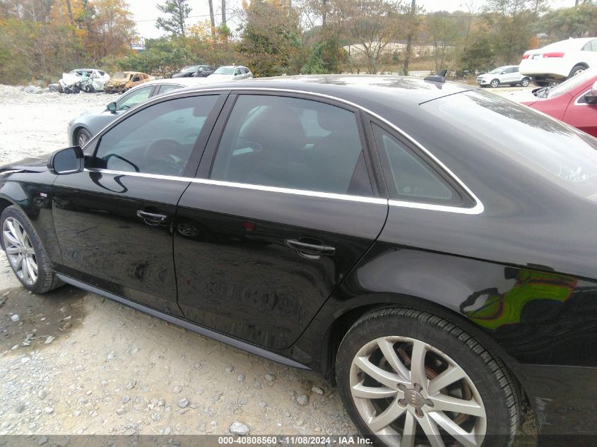 2014 Audi A4 2.0T Premium VIN: WAUAFAFL4EN024920 Lot: 40808560