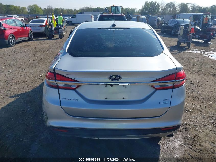 2017 Ford Fusion Se VIN: 3FA6P0HD8HR256689 Lot: 40808568