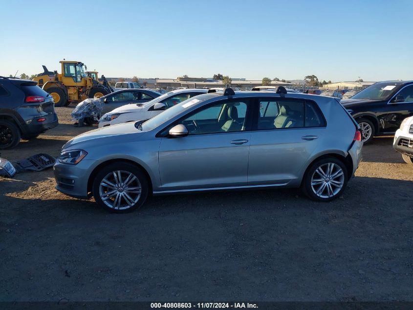 2016 Volkswagen Golf Tsi Se 4-Door VIN: 3VW217AUXGM033026 Lot: 40808603