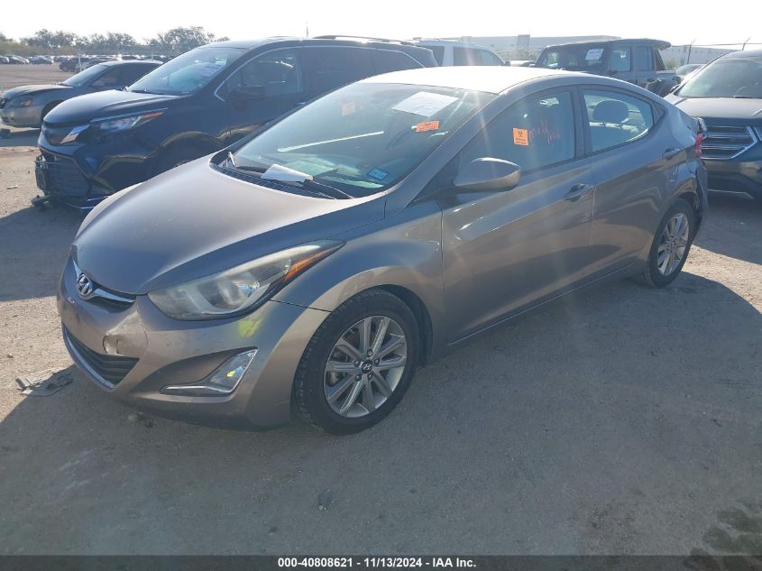 VIN 5NPDH4AE3EH496272 2014 Hyundai Elantra, SE no.2