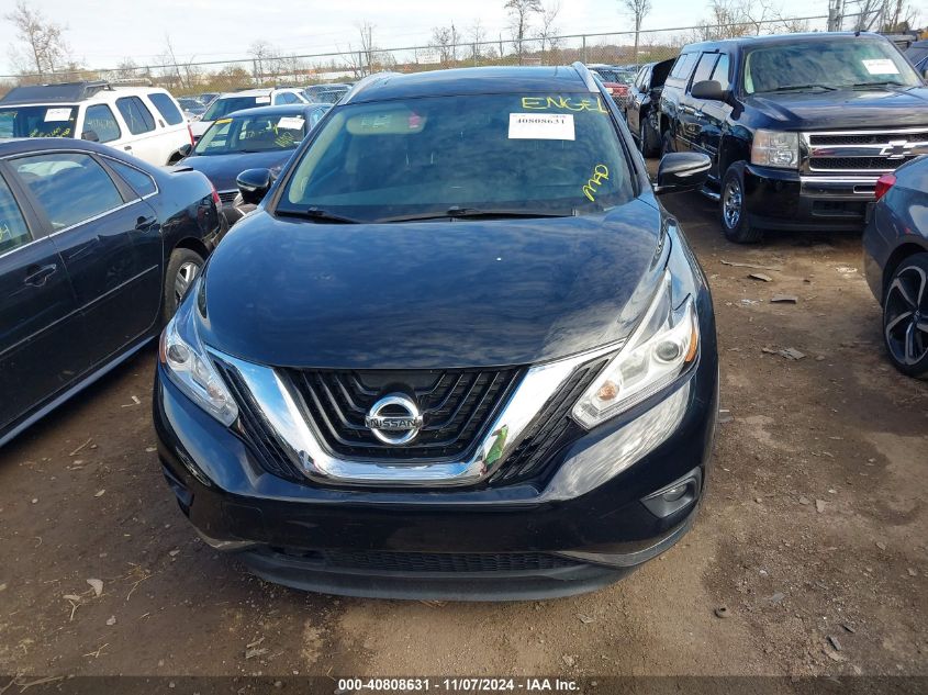 2015 Nissan Murano Sl VIN: 5N1AZ2MH6FN223978 Lot: 40808631