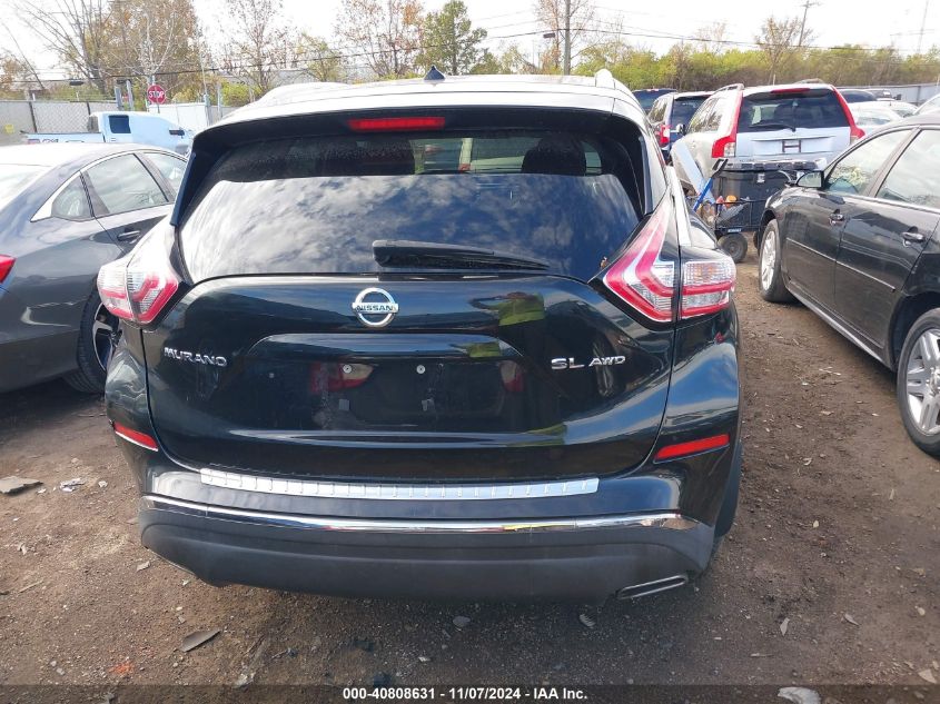 2015 Nissan Murano Sl VIN: 5N1AZ2MH6FN223978 Lot: 40808631