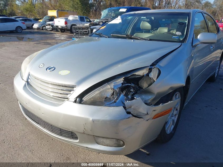 2004 Lexus Es 330 Base (A5) VIN: JTHBA30G045036282 Lot: 40808669