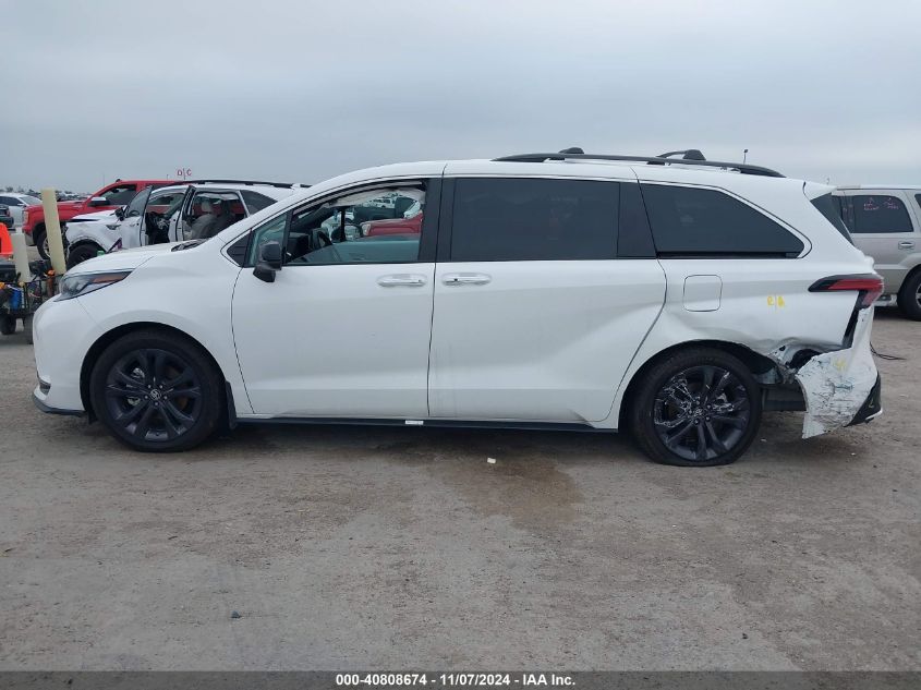 2024 Toyota Sienna Xse VIN: 5TDXRKEC1RS198486 Lot: 40808674