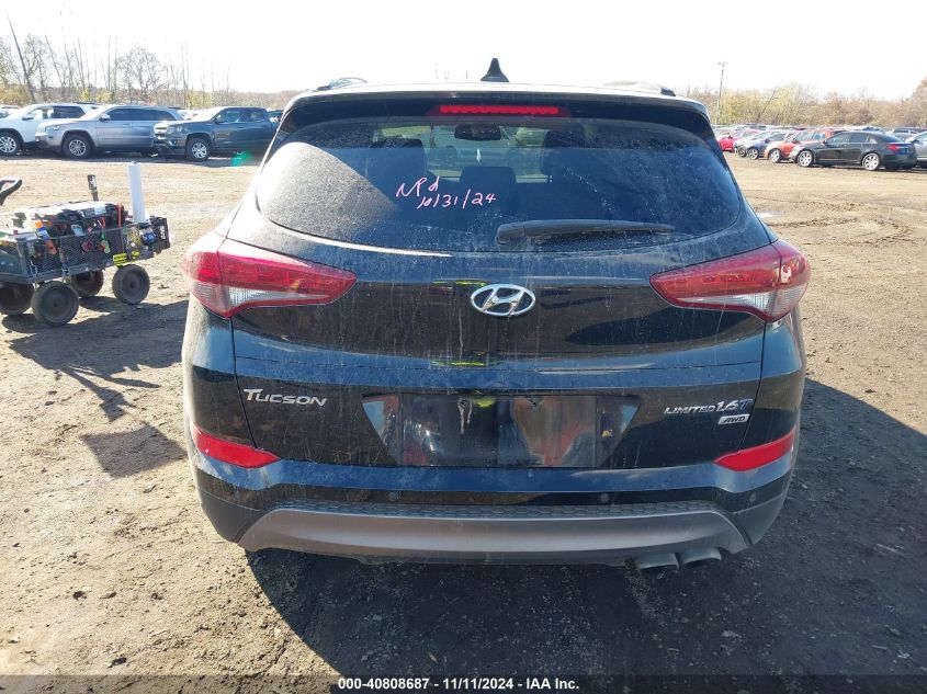 2016 Hyundai Tucson Limited VIN: KM8J3CA24GU070189 Lot: 40808687