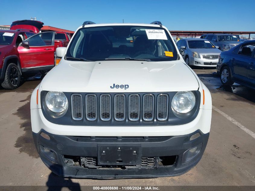 2018 Jeep Renegade Latitude Fwd VIN: ZACCJABB4JPJ59997 Lot: 40808698