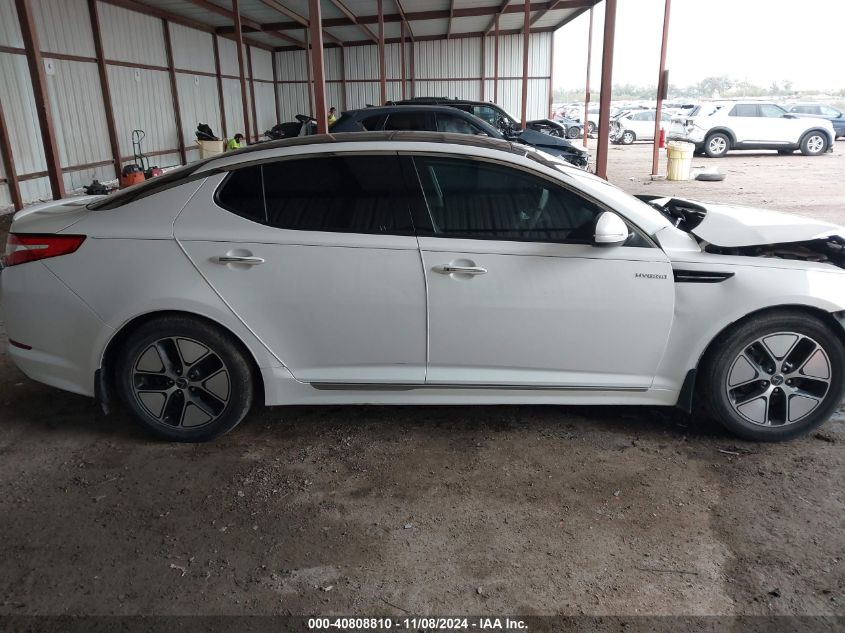 2013 Kia Optima Hybrid Ex VIN: KNAGM4AD5D5054363 Lot: 40808810