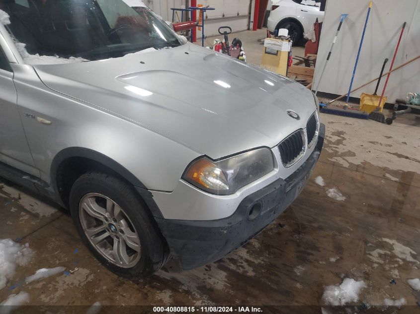 2005 BMW X3 3.0I VIN: WBXPA93465WD16690 Lot: 40808815