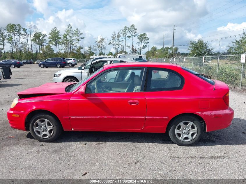 2005 Hyundai Accent Gls/Gt VIN: KMHCG35C45U356461 Lot: 40808827