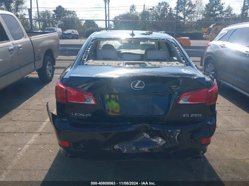 2009 Lexus Is 250 VIN: JTHBK262195088191 Lot: 40808863