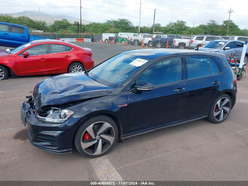 2020 Volkswagen Golf Gti 2.0T Autobahn/2.0T S/2.0T Se VIN: 3VW6T7AU6LM012776 Lot: 40808872