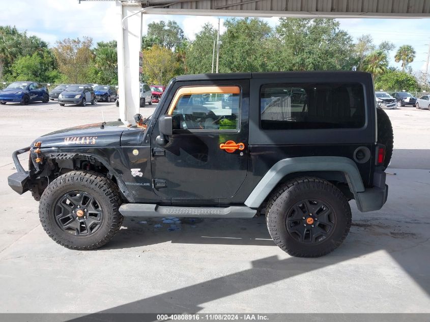 2014 Jeep Wrangler Willys Wheeler VIN: 1C4AJWAG2EL321706 Lot: 40808916