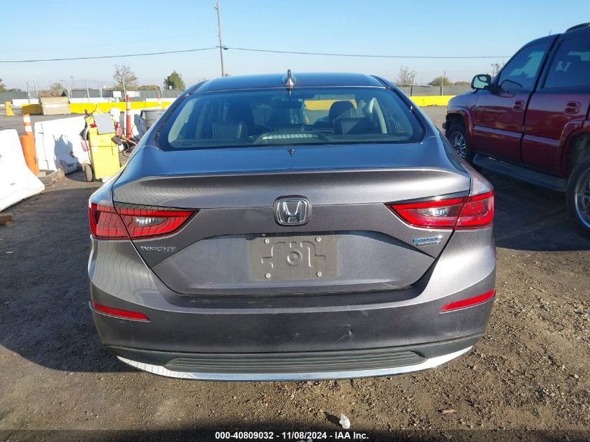 2019 Honda Insight Touring VIN: 19XZE4F98KE005270 Lot: 40809032