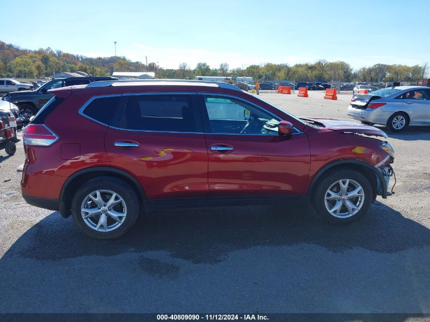 2016 Nissan Rogue Sv VIN: JN8AT2MV8GW151676 Lot: 40809090