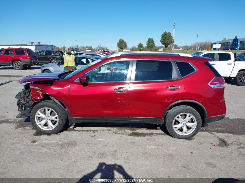 2016 Nissan Rogue Sv VIN: JN8AT2MV8GW151676 Lot: 40809090