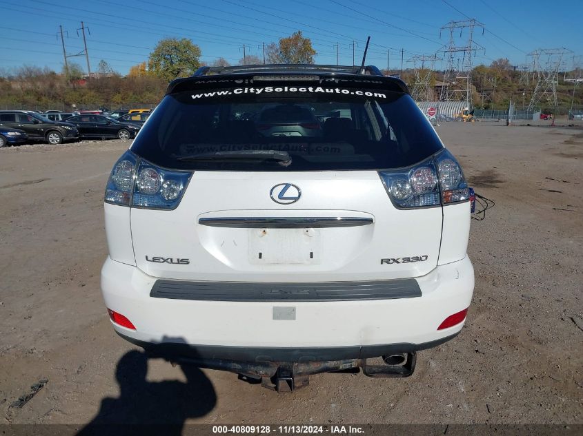 2005 Lexus Rx 330 VIN: 2T2HA31U05C055463 Lot: 40809128