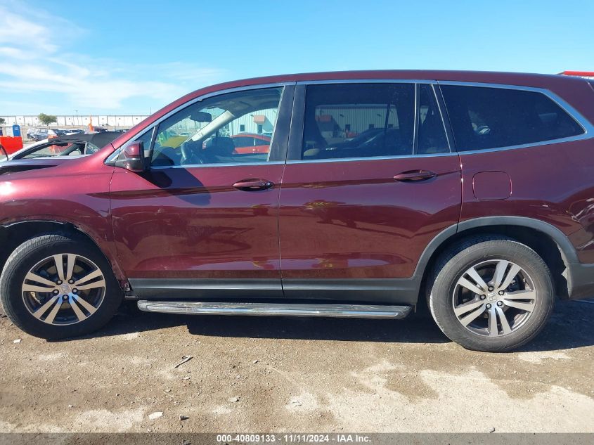 2017 Honda Pilot Ex-L VIN: 5FNYF5H70HB019337 Lot: 40809133