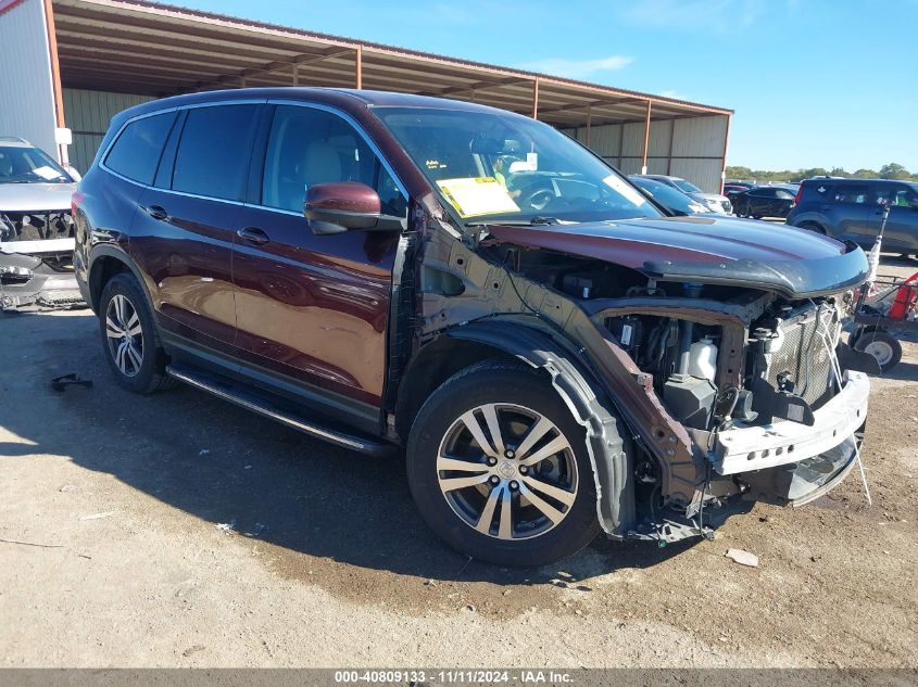 2017 Honda Pilot Ex-L VIN: 5FNYF5H70HB019337 Lot: 40809133