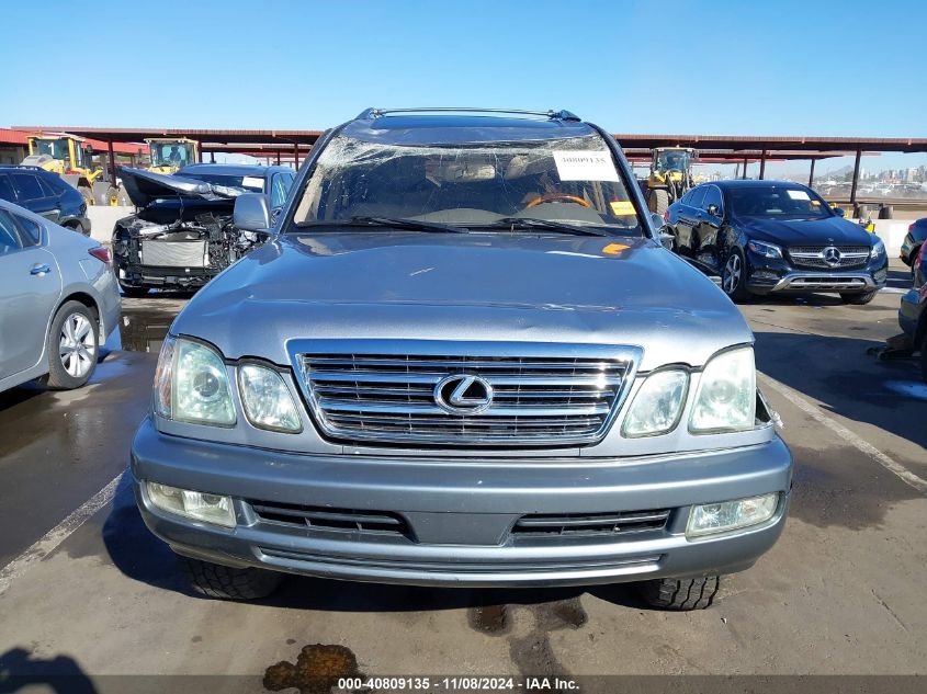 2003 Lexus Lx 470 VIN: JTJHT00W533535436 Lot: 40809135