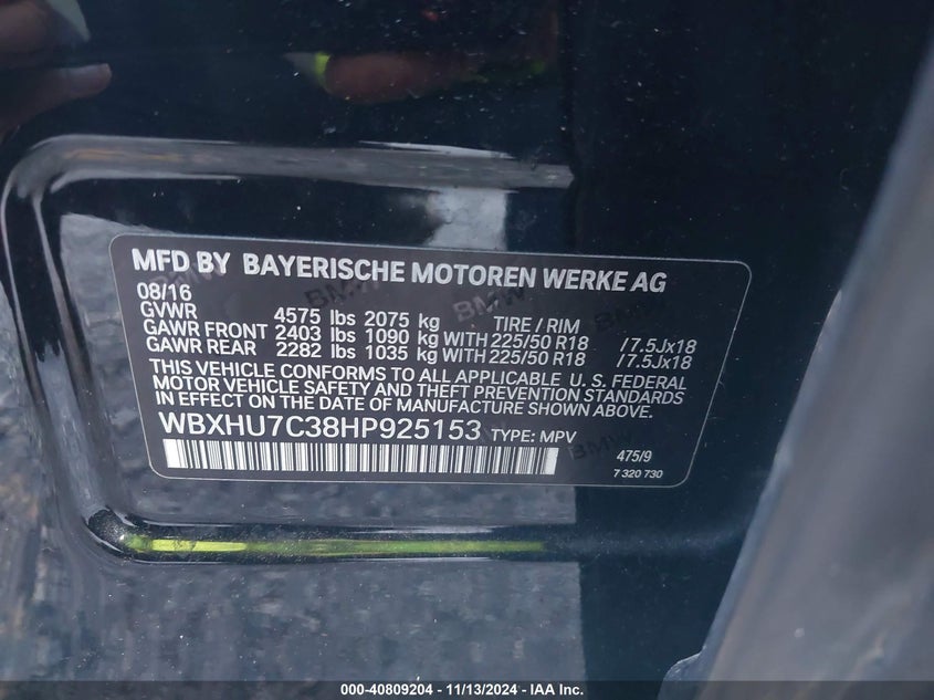 2017 BMW X1 SDRIVE28I - WBXHU7C38HP925153