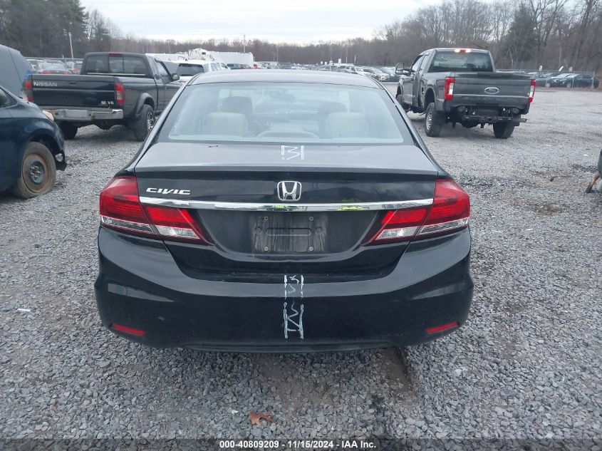 2013 Honda Civic Lx VIN: 2HGFB2F52DH599019 Lot: 40809209