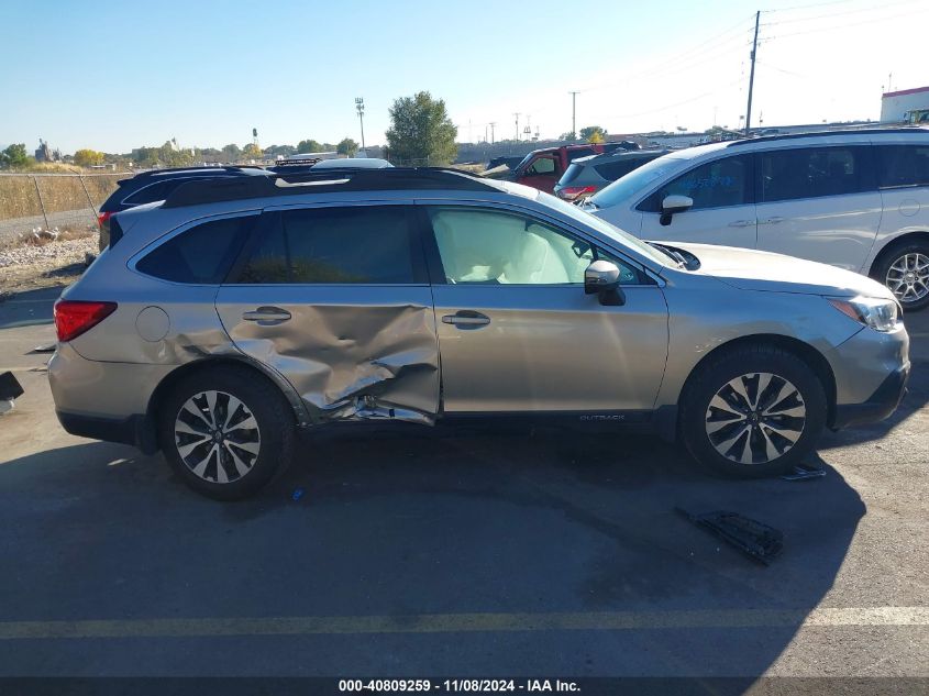 2017 Subaru Outback 2.5I Limited VIN: 4S4BSANC4H3361393 Lot: 40809259