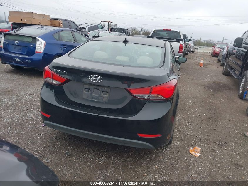 2016 Hyundai Elantra Value Edition VIN: 5NPDH4AEXGH782249 Lot: 40809261