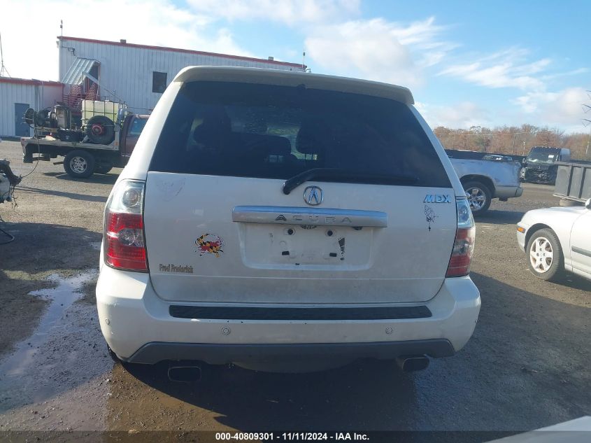 2006 Acura Mdx VIN: 2HNYD18906H506166 Lot: 40809301